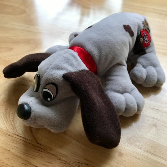 Vintage 1980s Tonka Pound Puppies Grey with Brown Spots 🐶 - Picture 3 of 14